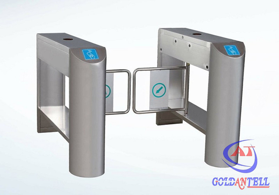 Dual-core Movement / Passage Indicator Swing Turnstile Gate Under IC / ID Card , Ticket System Control