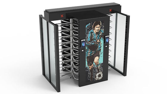 RFID Card QR Code Fingerprint Facial Full Height Turnstiles For Stadium Outdoor IP62