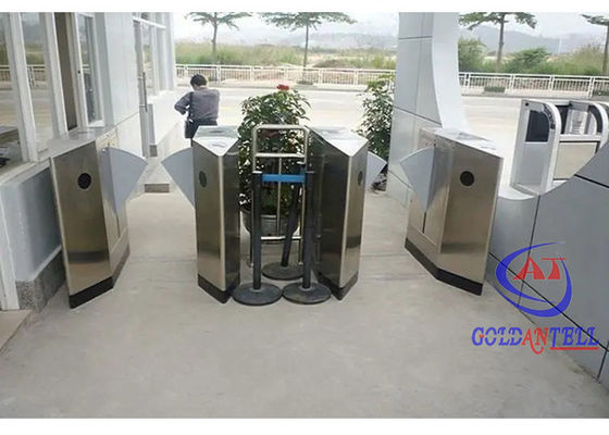 ESD Access Control Turnstile RS485 With Fingerprint / Ticket / Card Reader