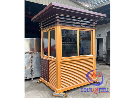 Shaped Steel Structure Security Cabin Customzied Size and Color Heat Insulation Enviroment Friendly