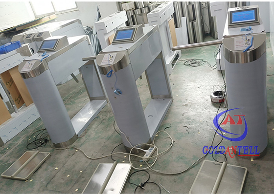8 Inch LCD Screen ESD Turnstile Gate System With Foot Pedal and Wristband
