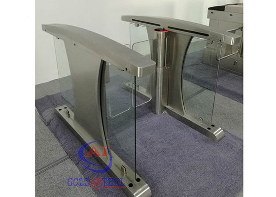 China high speed lane gate rfid swing barrier Half Height Turnstiles for pedestrian input access