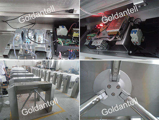 Revolving Tripod Turnstile with 550mm-600mm Passage Width 30-40 Persons/Min Pass Speed and 220~240/110 V(AC) Power Supply