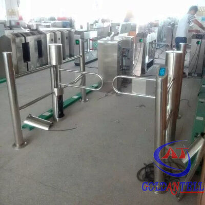 Customer Flow Guidance Barrier SUS304 Swing Gate for Hypermarket and Grocery Shop Entry Contactless ID Integration CE