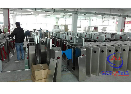 IR Sensor Flap Barrier Turnstile High Security Full Auto Servo Motor For Airport