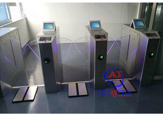 8 Inch LCD Monitor ESD Gate Stainless Steel Turnstiles For Lab / Facotry