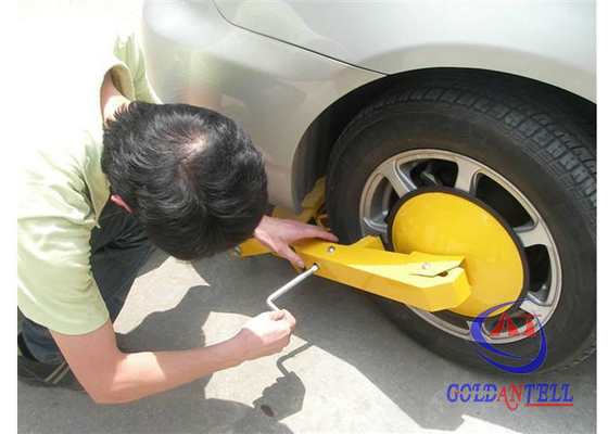 Portable 2.5mm steel Anti Theft IP54 Car Wheel Lock