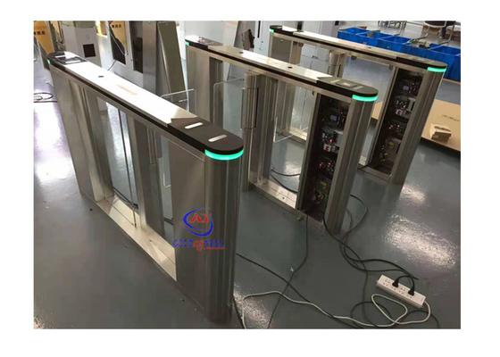 Stainless Steel Rectangular Security Turnstile Gate Bi Directional For Indoor / Outdoor