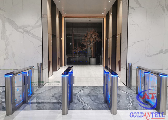 304 SS Speed Gate Turnstile With Face Recognition Thermal Camera