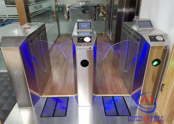 8 Inch LCD Monitor ESD Gate Stainless Steel Turnstiles For Lab / Facotry