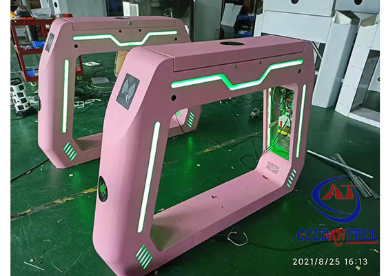 Akrilik Barrier Lane Speed ​​​​Gate Turnstile Led Lighting Kabinet Padat