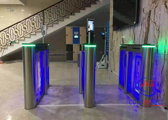 Lobi Sempit Dual Motors Speed ​​​​Gate Turnstile Swing Barrier Sistem Kontrol Akses Digital