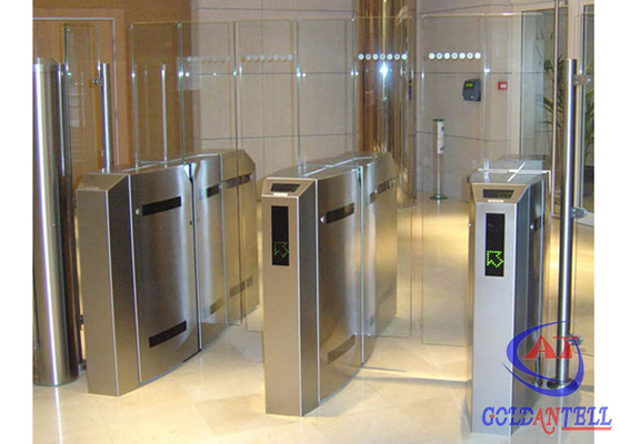 Gerbang Kecepatan Keamanan Modis Pintu Putar Kaca Kecepatan Kerja Tinggi Untuk Layanan Publik