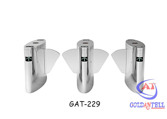 Sensor Inframerah Turnstile Flap Barrier Gate Dengan Fungsi Cerdas Anti - Pinch / Tail / Retrogradation