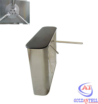 Keselamatan CE Disetujui / Reaksi Cepat / Gerbang Pintu Putar Tripod Otomatis Dengan Sidik Jari / Kode QR / Sistem Barcode