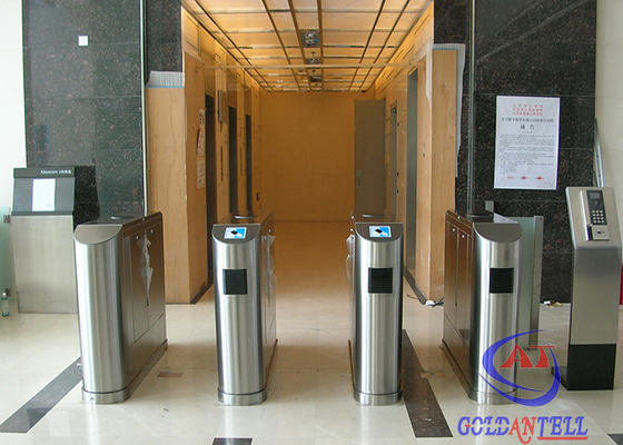 Kontrol Akses Biometrik Flap Barrier, Gerbang Penghalang Otomatis Penuh untuk Perpustakaan / Teater