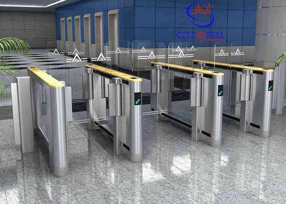 Pintu Putar Gerbang Kecepatan Bandara / Metro / Kolam Renang dengan Pembaca RFID Otomatis Automatic