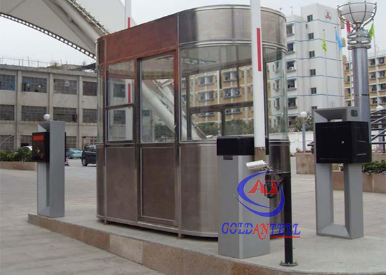 Waterproof Outdoor Indoor Stainless Steel Prefab Guard House, Tol Taman Perlindungan Kebisingan