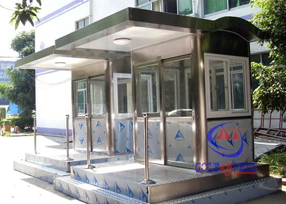 Kotak Penjaga Tahan Karat Tahan Air, Pintu Masuk / Keluar Stan Penjaga Keamanan Pabrik