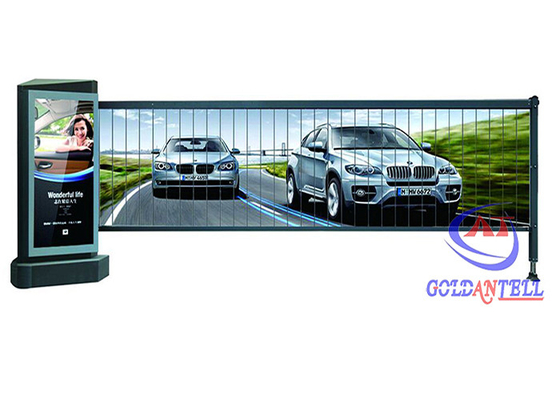 IP54 LED Light Custom Color Advertising Barrier, Gerbang Penghalang Parkir Tahan Angin Luar Ruangan