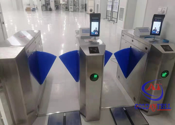 Lobby Access Control Pinggang Tinggi Turnstile Clear Wings Optical Turnstile Manufacturers