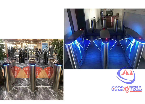 304SUS Kecepatan Tinggi Swing Barrier Turnstile Face Recognition Turnstile
