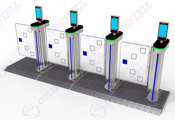 Digital 7 Inch Face Recognition Turnstile Access Control Pintu Putar Gerbang Kecepatan Tinggi