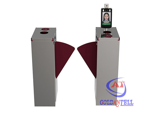 Pedestrian Flap Turnstile Barrier Security Barrier Gate Dengan Pengenalan Wajah