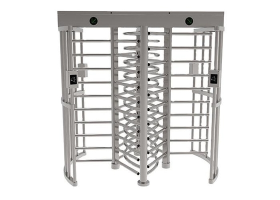Pedestrian Bidirectional Full Height Turnstile Gate Kartu RFID / Kontrol Akses Sidik Jari