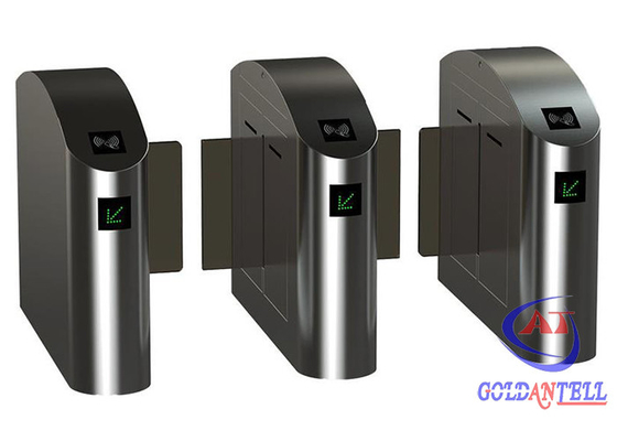 CE Disetujui Stainless Steel RFID Access Swing Barrier Gate Kecepatan Cepat Standar Tinggi