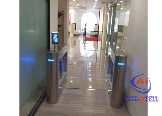 Kecepatan Tinggi Servo Slim Swing Barrier Gate Gym Sistem Pengenalan Wajah Tinggi Penuh