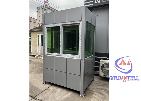Prefabrikasi Safe Security Sentry Box Struktur Baja Ringan Bangunan Sandwich Panel