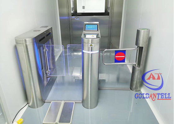 Pintu Masuk Pengenalan Wajah Pintu Putar Swing Barrier Gate Dengan Sistem Kontrol Akses ESD