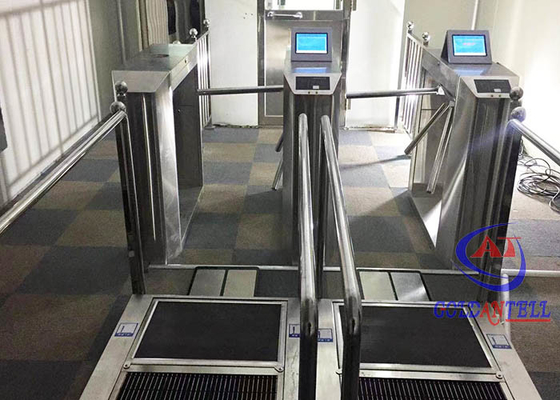 Pintu Putar Akses Pintu Putar Stainless Steel Otomatis Penuh Pengenalan Wajah 600mm