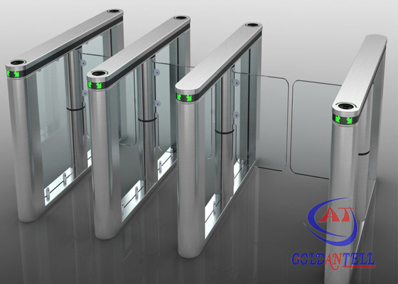 Pembaca sidik jari kartu RFID Swing Barrier Gate untuk Residence dan gedung perkantoran office