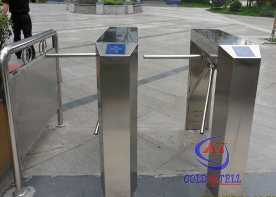 Pintu masuk bagian RFID Tripod Turnstile Dengan Counter untuk Lobi Pabrik / pariwisata / gedung
