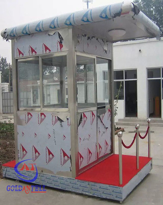 Stainless Steel Guard House Mobile Sentry Garden Gudang Tahan Api