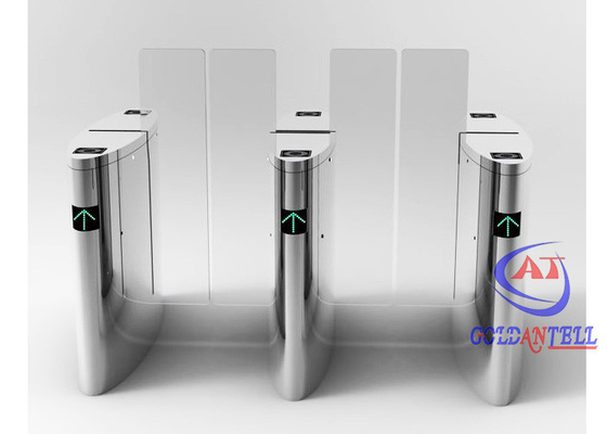 Mekanisme DC Brushless Motor Speed ​​Turnstile Gate Automatic 1.8meter Height Glass Barrier