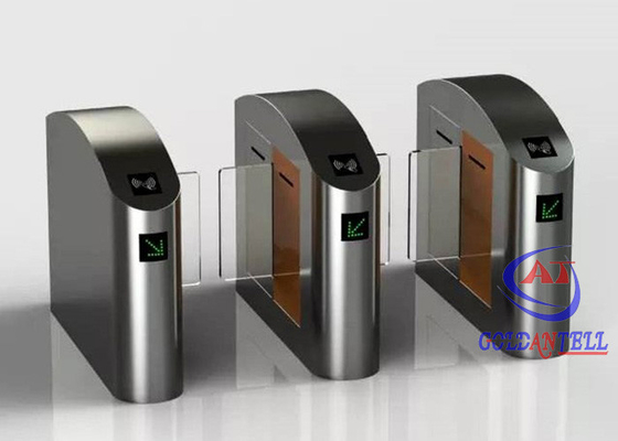 Stainless Steel Tinggi Pinggang Turnstile ESD BLDC Pintu Keamanan Motor Untuk Gym