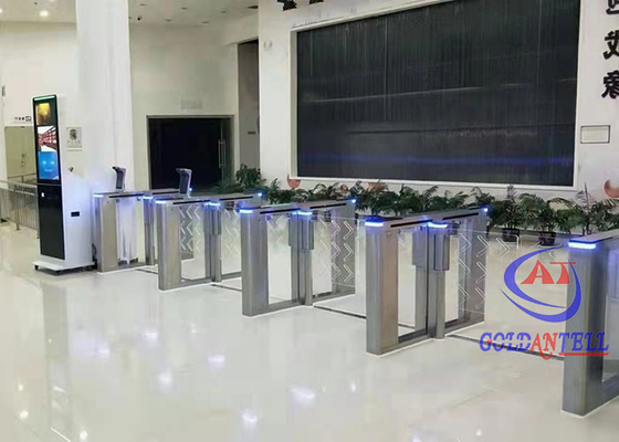 Gyms Hotels Airport Swing Barrier Gate Dengan Pengenalan Wajah / Akses NFC