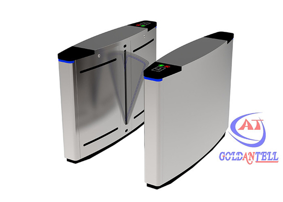 Pembaca RFID Flap Barrier Gate Kontrol Akses Sidik Jari Gerbang Pintu Putar Keamanan Berputar