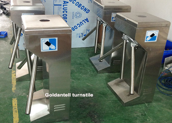 Drop Arm Coin Dan Token Controlled Access Turnstiles Untuk Taman Hiburan