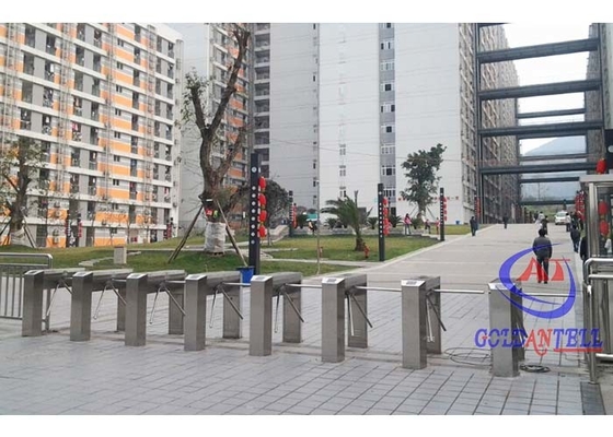 Kontrol Akses Keamanan Luar Tripod Turnstile Gate Bi Directional 30 - 40 Orang/menit