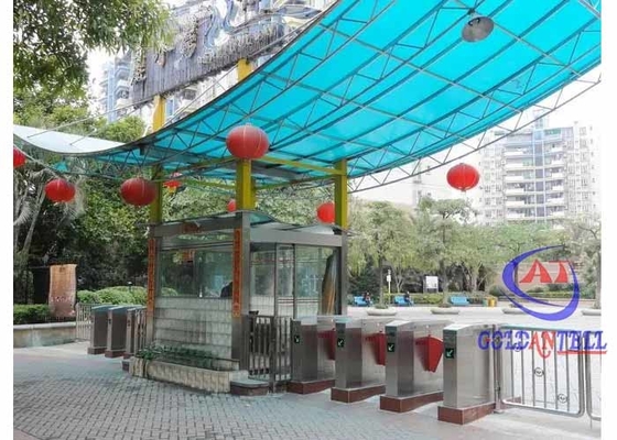 Pintu Putar Tinggi Pinggang Pejalan Kaki Tunggal / Dua Arah Untuk Taman Bermain Dan Taman Hiburan