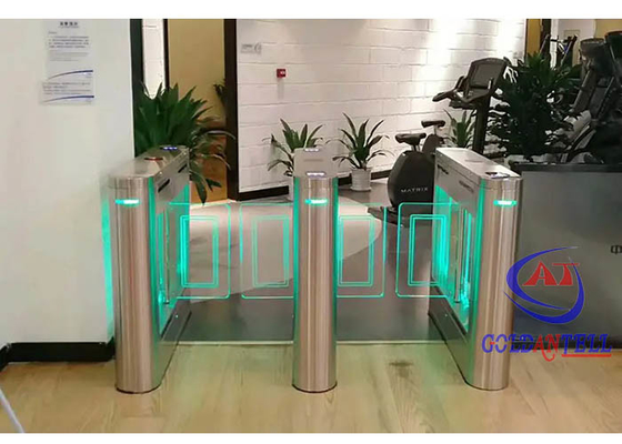 Gerbang Pintu Putar Pejalan Kaki Elektronik Mewah Dengan Kartu RFID NFC Baffle Otomatis