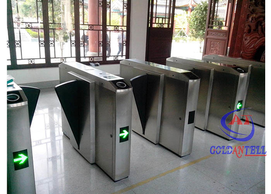 Automatic Pedestrian Speed Gate Double Swing Flap Barrier Gate Untuk Stasiun Metro