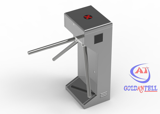Pembaca Kartu RFID Keamanan Tripod Turnstile Gate Semi Automatic Access Control