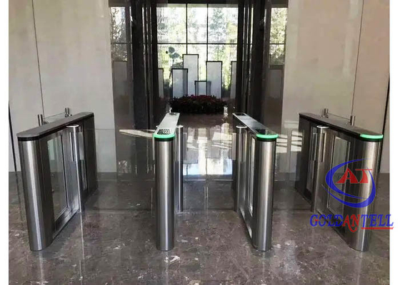 Portable Swing Barrier Gate Facial Recognition QR Code Sistem Kontrol Akses RFID