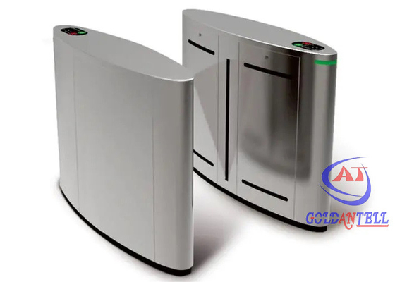 High Speed LCD Screen Flap Barrier Gate Dengan Kartu ID Pengakuan Wajah