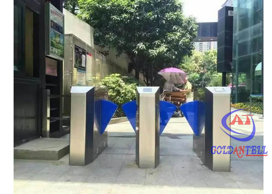 Servo Motor Flap Turnstile Keamanan Terminal Pengakuan Wajah Barcode Tiket Di Metro